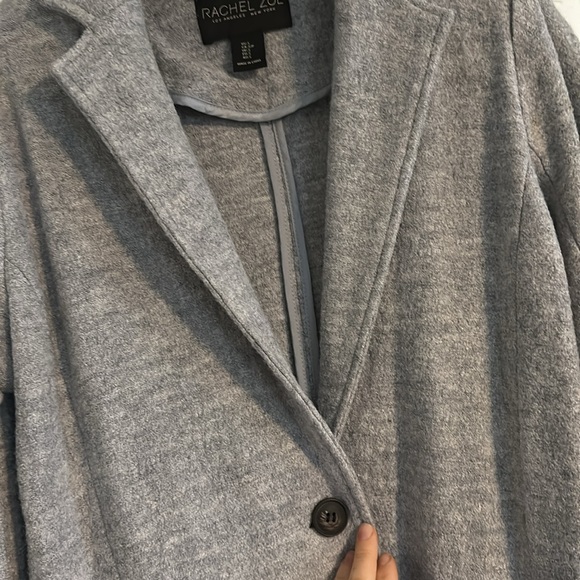 Rachel Zoe classic unlined wool one button coat - Picture 3 of 9